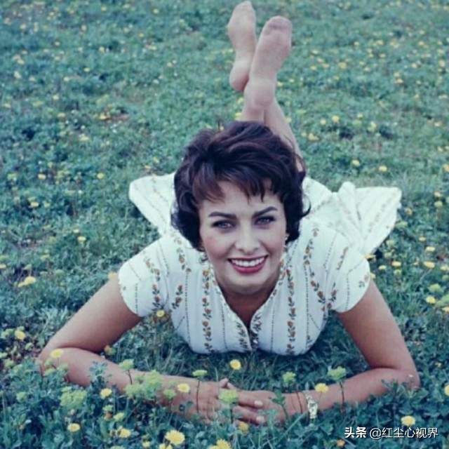 1957年，美丽的索菲娅·罗兰意大利永远的女神！