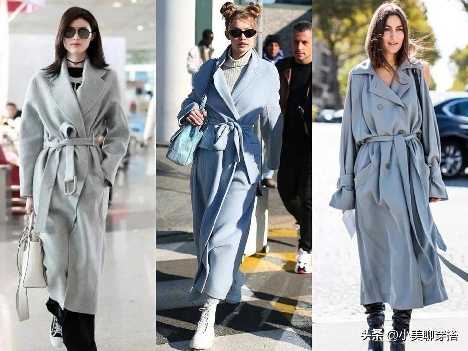 让自己有气质穿衣打扮,欧美风双面呢大衣搭配