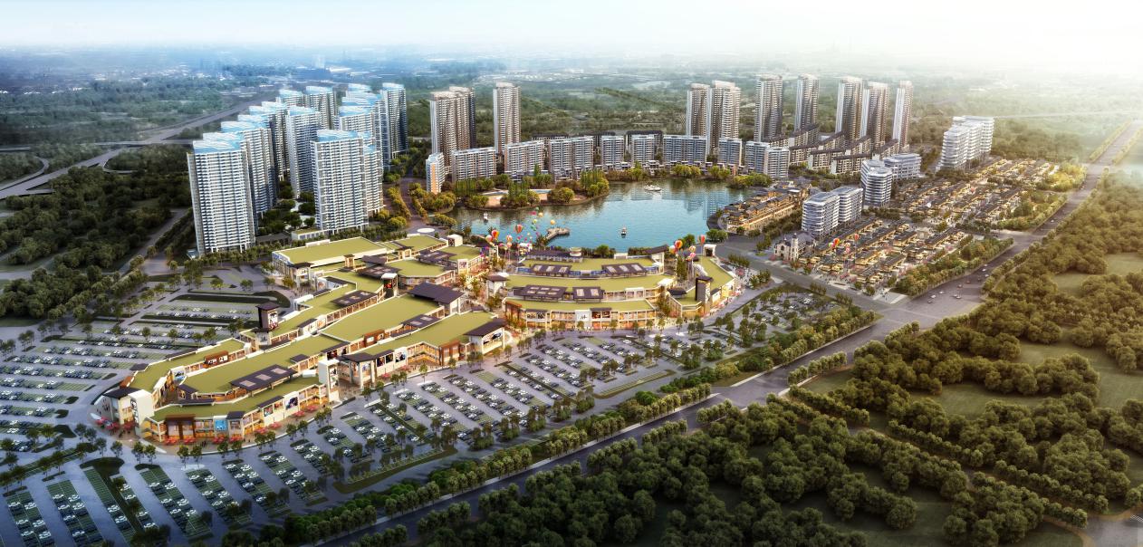 约10万方王府井奥莱火热招商中，小镇的繁华正式启幕