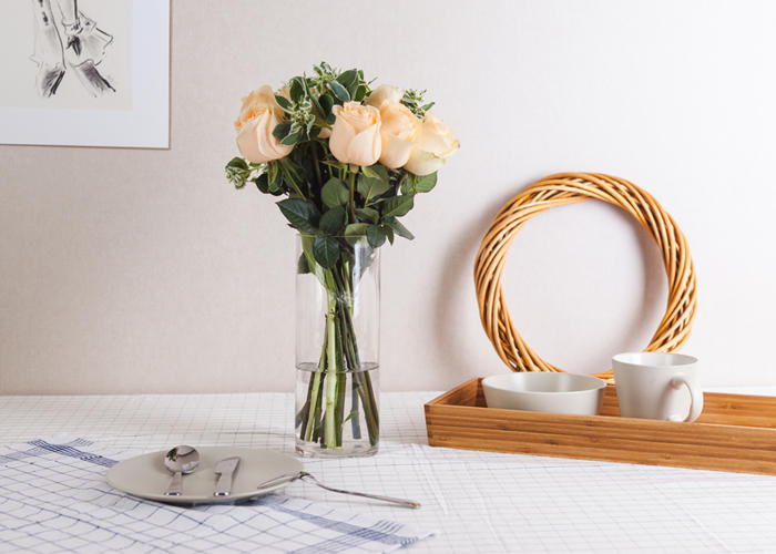 美式轻奢餐桌,客餐厅一体高颜值餐桌