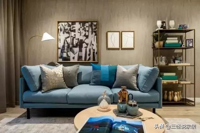 电视背景墙与沙发墙不对称效果图,现在装修沙发背景墙流行什么风格