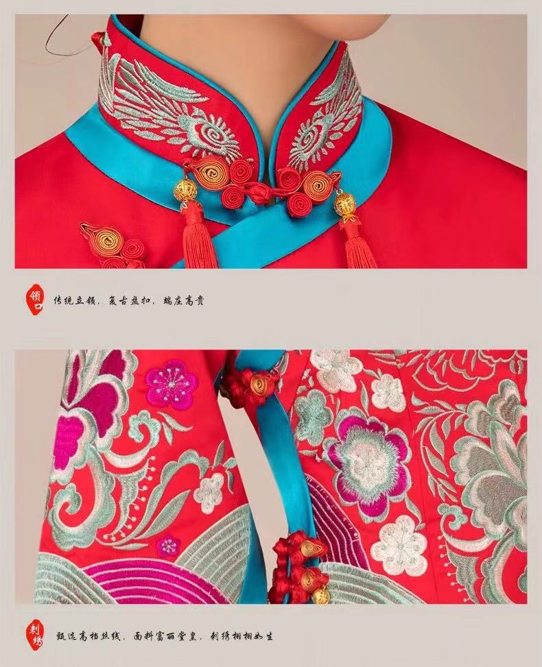 最适合穿中式嫁衣,新款秀禾服新娘礼服中式嫁衣