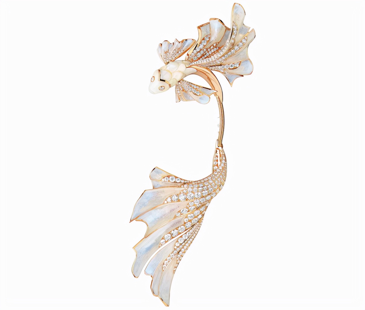 将鱼之美在首饰上完美演绎,宝诗龙仙气缭绕,国风首饰意境优美