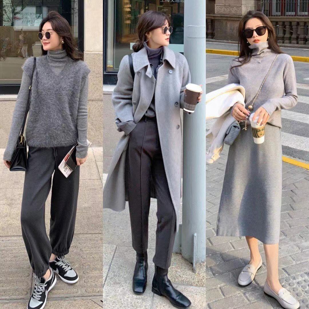 很有冬日韩系穿搭韵味,简约耐看的韩系秋冬穿搭范本