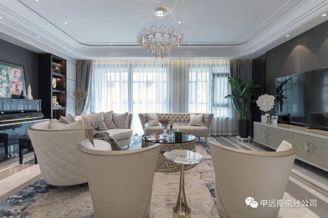 235大平层轻奢装修,230平现代轻奢大平层