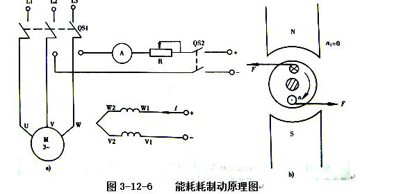 电动机反接制动控制线路工作过程,三相电动机制动电路