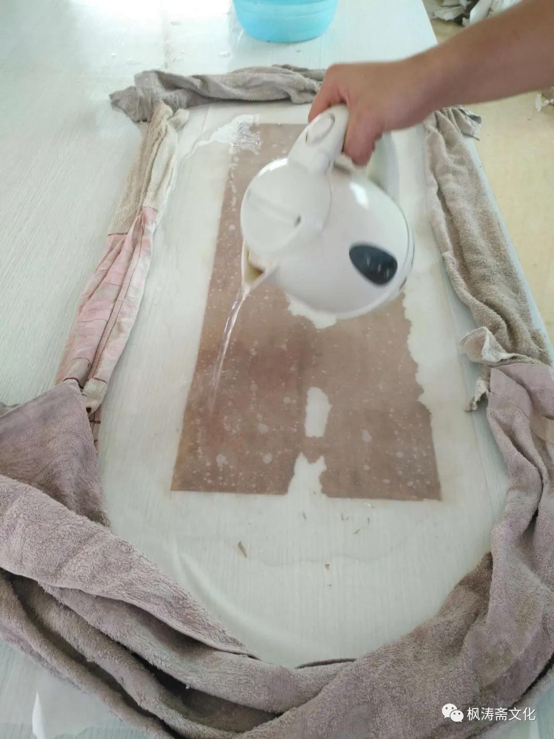 枫涛斋装裱案例：余姚朱氏祖像修复过程实录