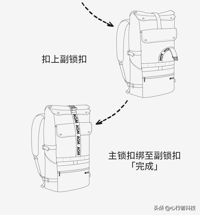 agm黑盾城市猎人双肩包2020新春款,agm黑盾城市猎人双肩包