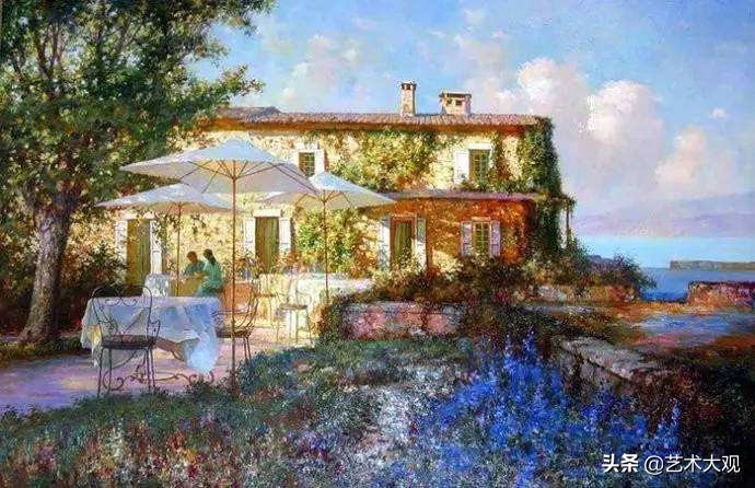 俄罗斯画家风景油画作品选集,尤里奥布霍夫人物画