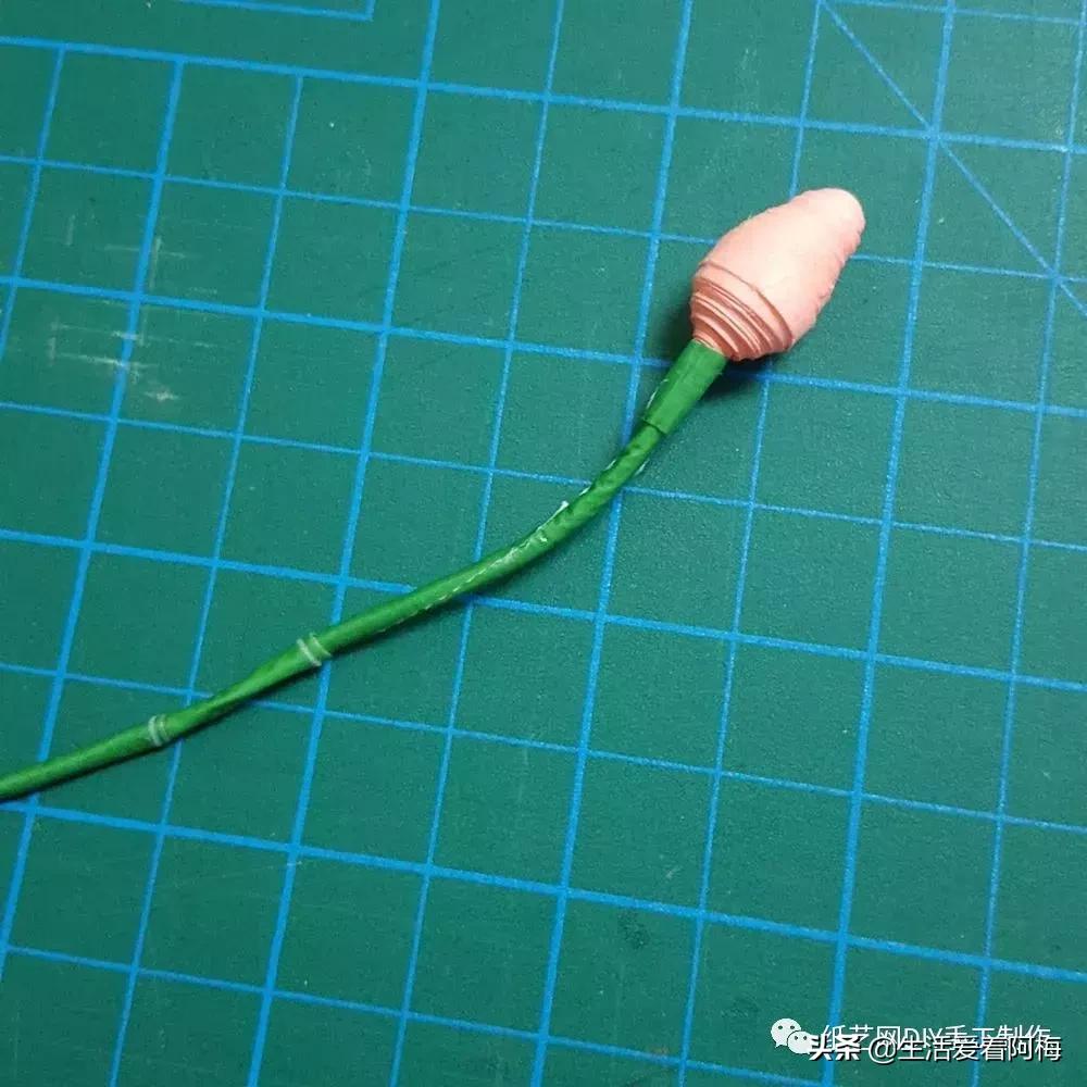 简单易学褶皱纸手工花束教师节,衍纸教师节立体花束教程