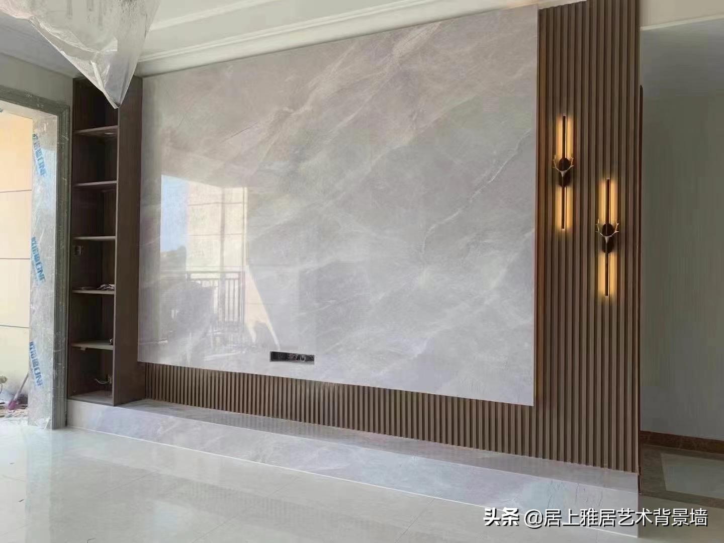 电视背景墙是岩板好还是大理石好,岩板电视背景墙价格多少钱一平米