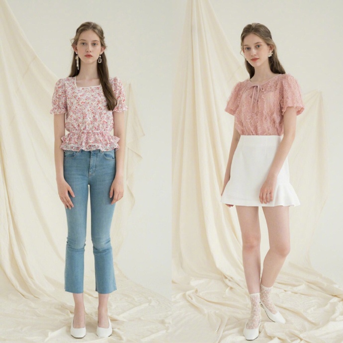 荷叶边连衣裙卖点,荷叶边波点连衣裙显老气吗