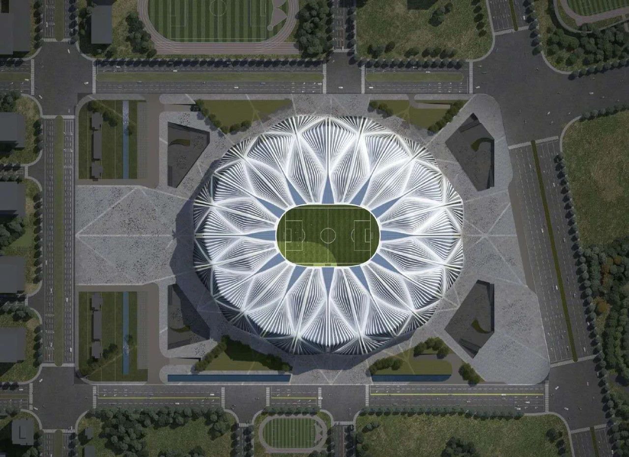 恒大足球场新设计图,恒大专业足球场最新建设消息