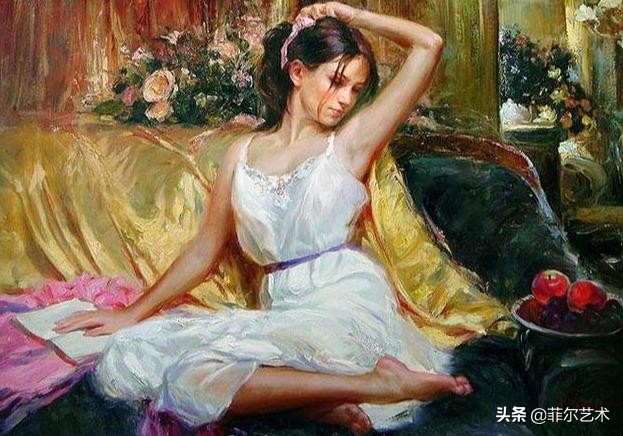 美人如花——一组温婉知性的俄罗斯女性人体油画欣赏