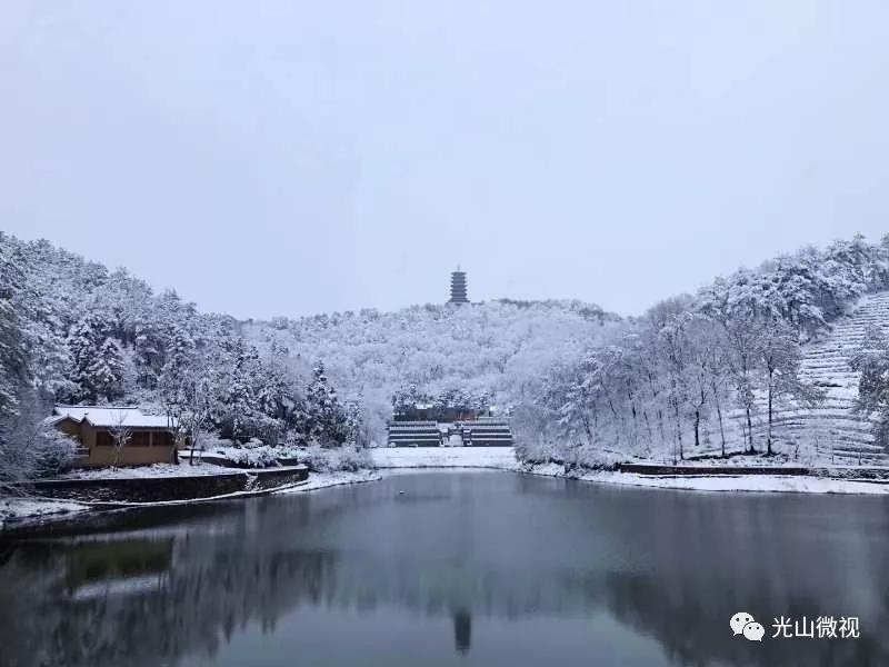替你“打卡”!疫情中的光山雪景