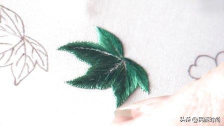 滚针绣,刺绣直针绣教程