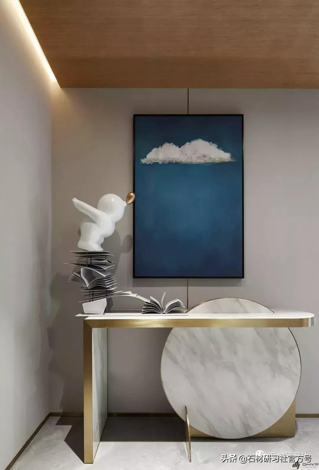 大理石现代极致设计,现代简约天然大理石款式推荐