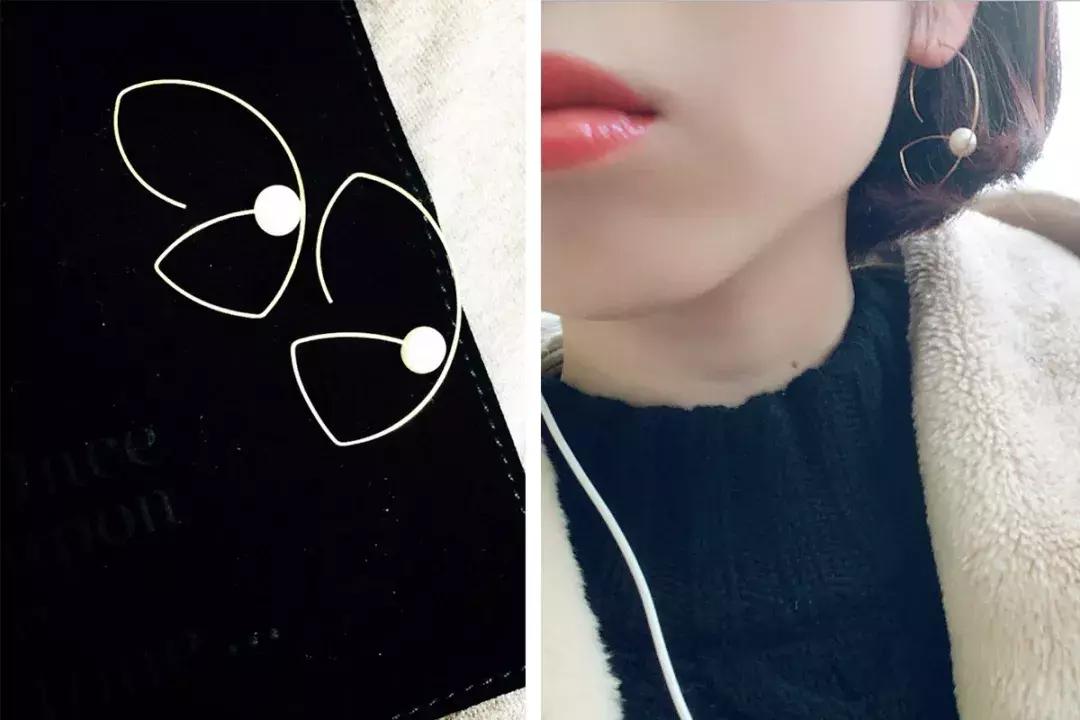 矮个子戴超大耳环,耳环戴上气质满满还显白