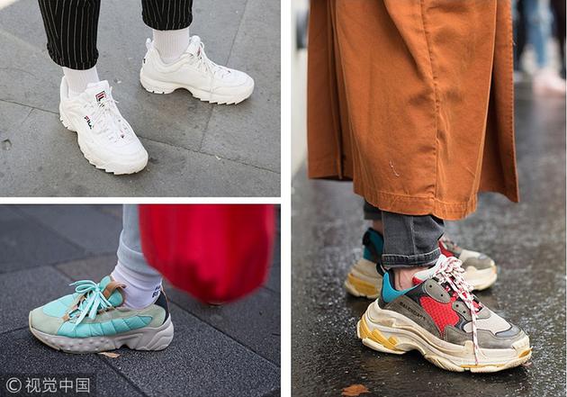 新款巴黎老爹鞋潮鞋,ins潮爆款复古休闲炸街老爹鞋