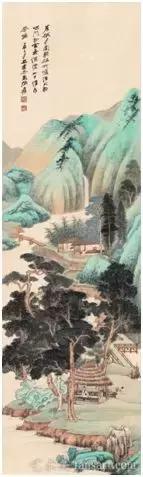 国画山水的上色,国画重彩山水上色技法