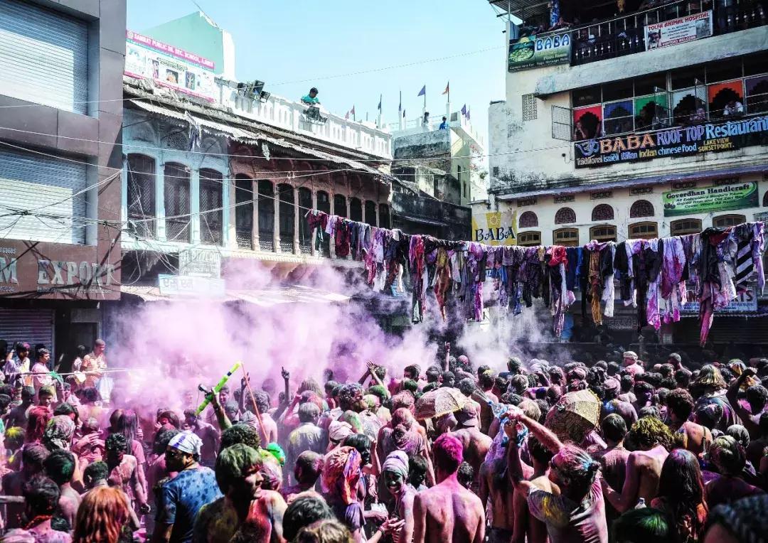 很色很燃很激情，普什卡的洒红节！
