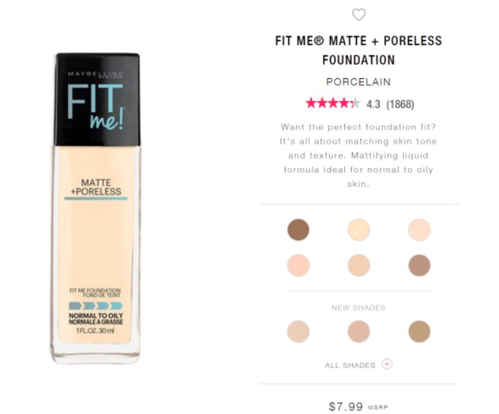 遮红好的大牌粉底液,美宝莲fitmepro粉底液测评