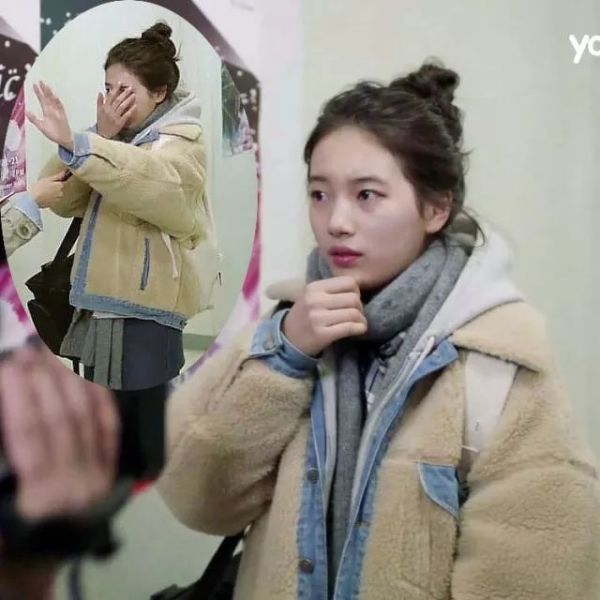 减龄秘籍学谭松韵穿出少女感,冬季怎么扎头发减龄又好看少女