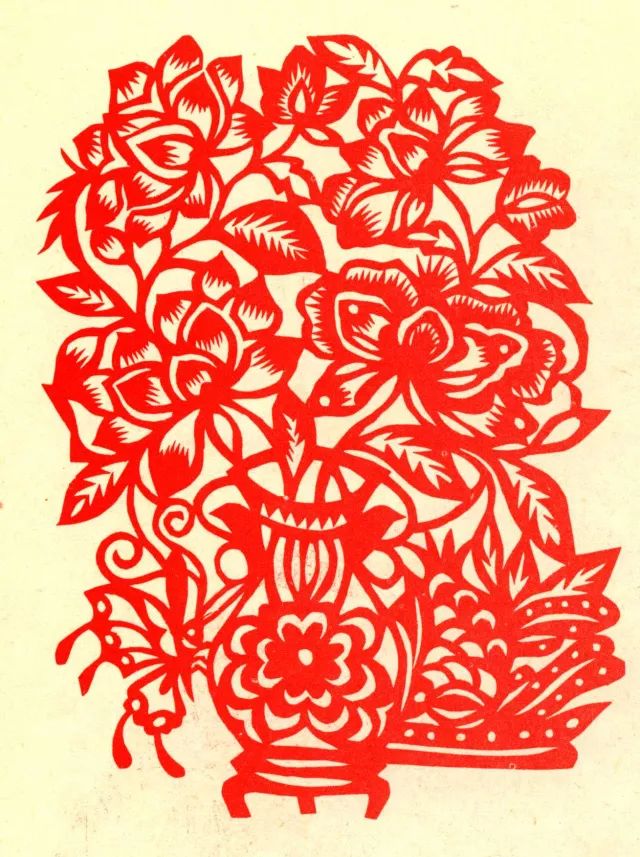 剪纸民间手艺,24幅民间吉祥剪纸图