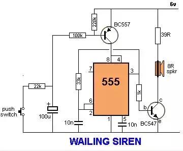 画出的555定时器电路引脚图,用555定时器构成双向流水灯电路图