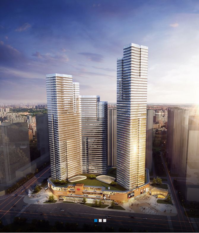 大源核心商务区,大源cbd核心区夜景