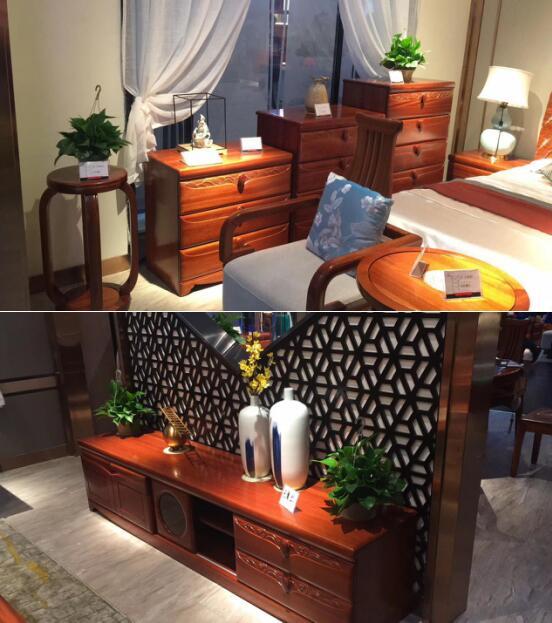 金丝檀木家具新中式,金丝檀木现代新中式家具