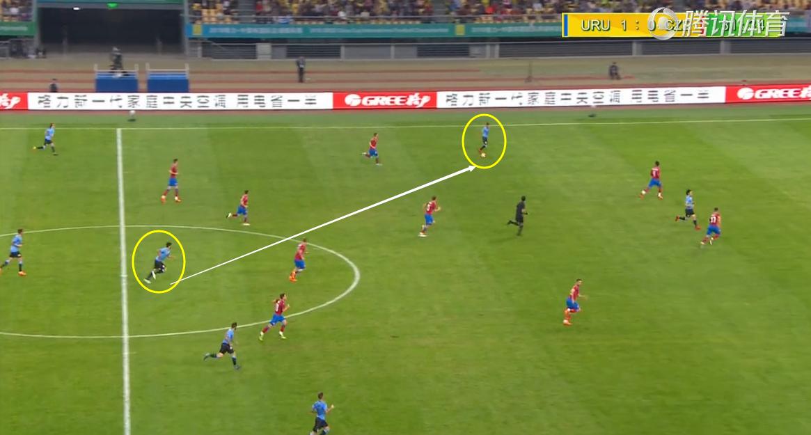 中国杯上倒钩的新疆球员,卡瓦尼单刀弧线球