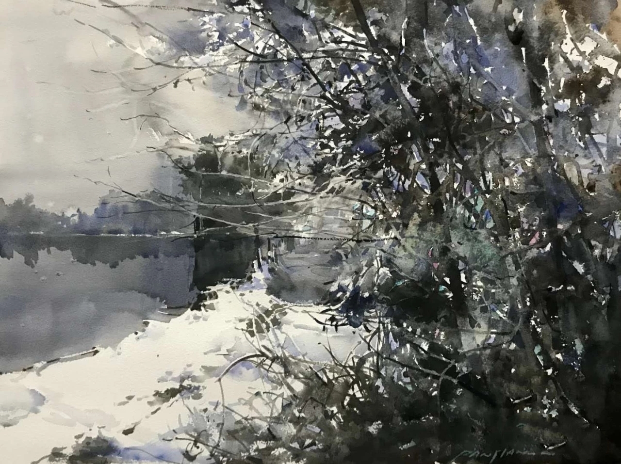 一组水彩,治愈型水彩作品