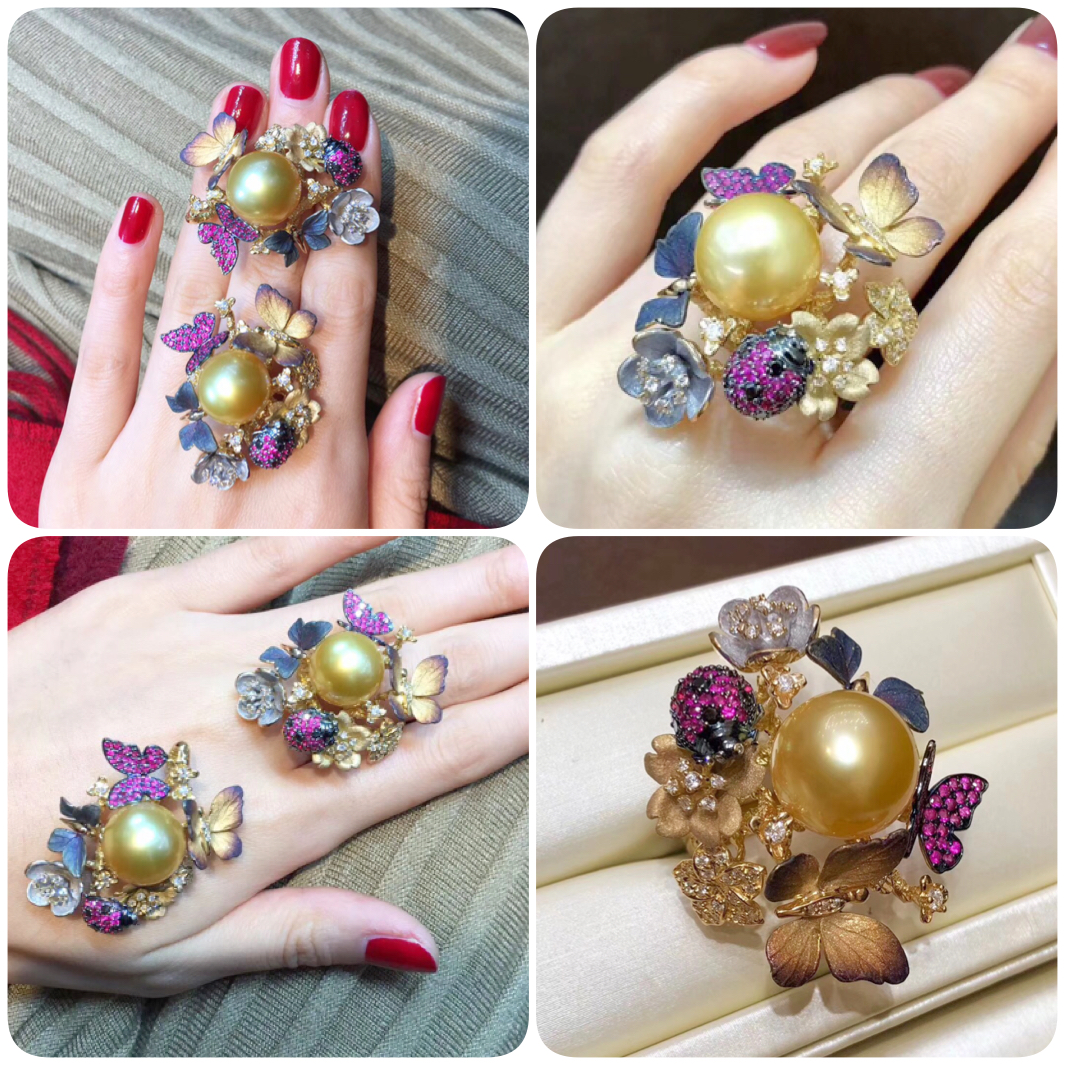 美过梵克雅宝！国际珠宝展上仙气四溢的蝴蝶珍珠珠宝！