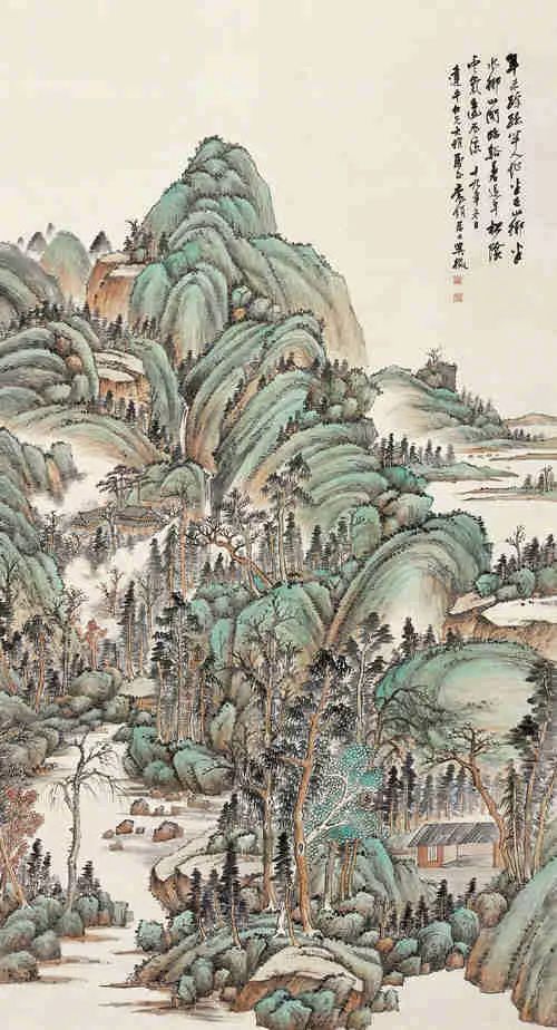 写意山水花鸟画精品欣赏,吴待秋山水画精品欣赏图文
