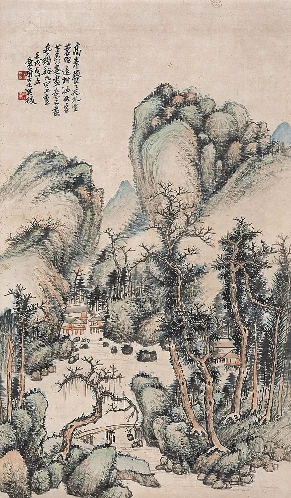 写意山水花鸟画精品欣赏,吴待秋山水画精品欣赏图文