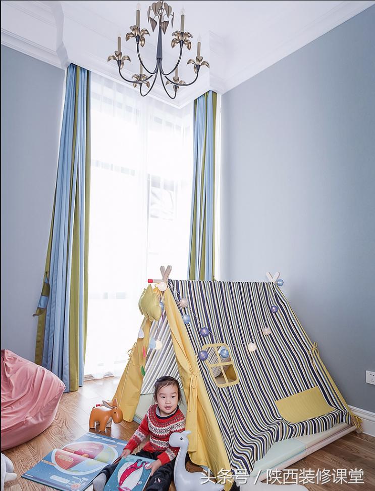 280平轻奢美式,120平美式轻奢风高级蓝灰