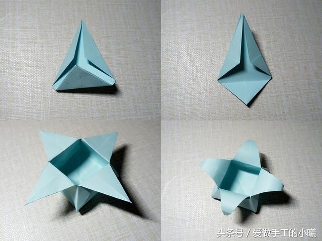 小时候小花篮折纸,儿童手工折纸大全花篮