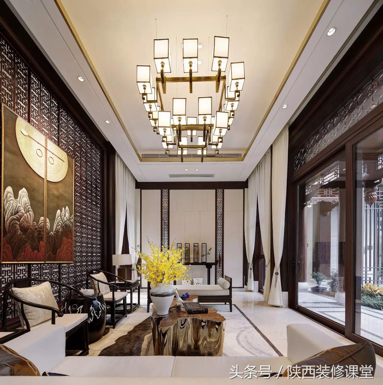 典雅新中式低调沉稳的禅意美学,高端住宅中式轻奢效果图