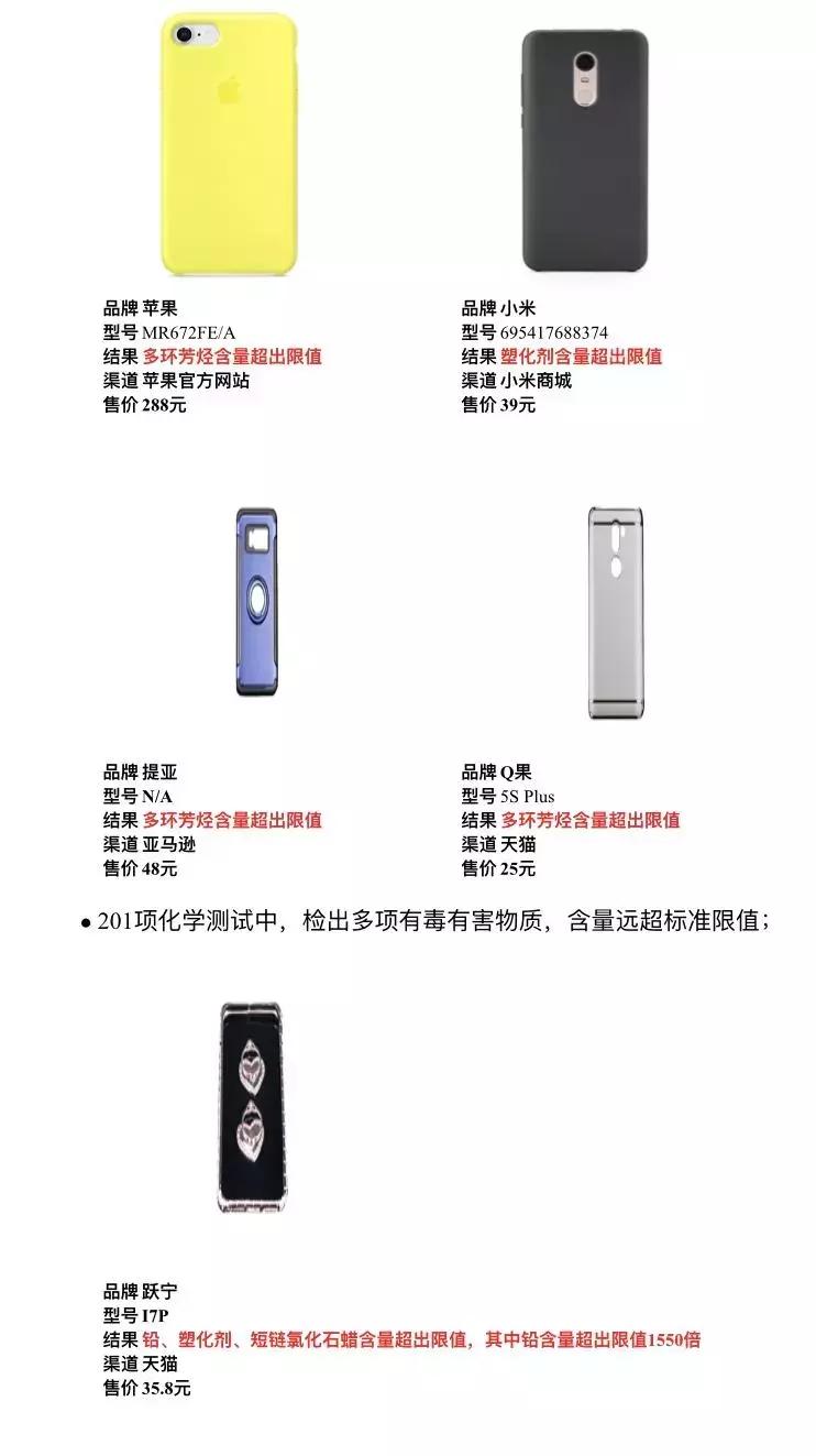 苹果壳金属超标,苹果手机壳致癌物超标