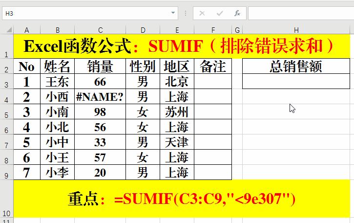 excel怎么用sumif求和公式,excelsumif求和的几种方法
