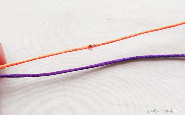 平安如意用金刚结红绳手链编法,金刚结转运珠红绳手链编法大全