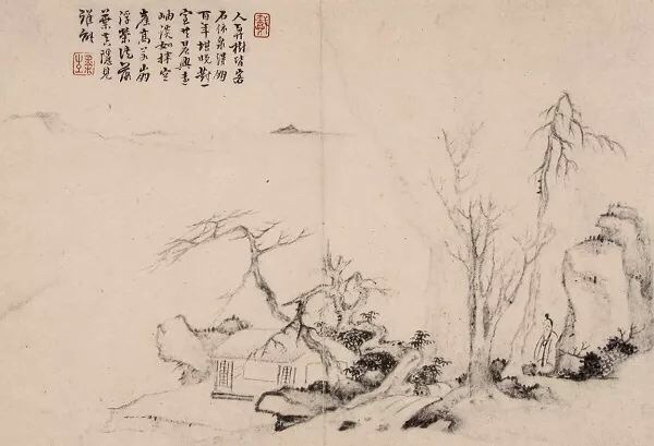 老来泓颖不嫌枯，扫落云山淡欲无。翻笑为霖手颠倒，最分明