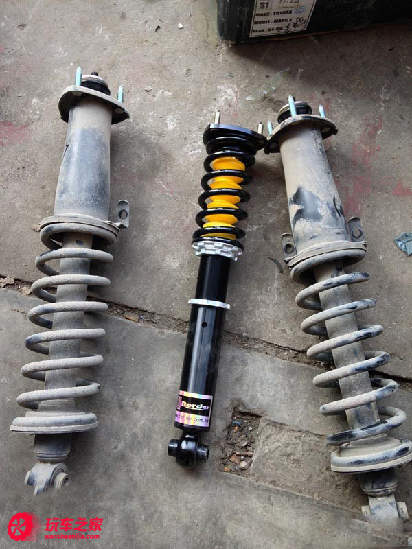 锐志提升操控基础改装,锐志改装绞牙避震效果对比