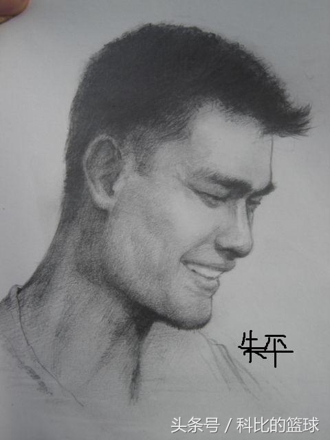 科比人物铅笔画,球星梅西速写人物