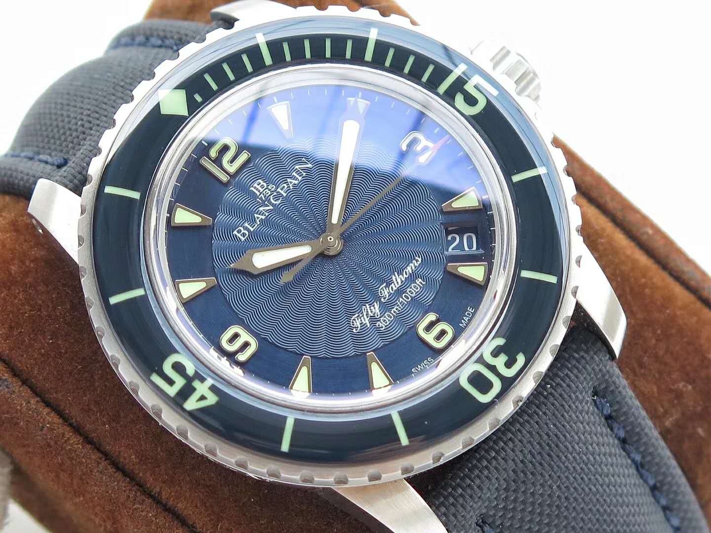 冰哥说表宝珀五十噚系列腕表鉴赏,zf宝珀五十噚5015