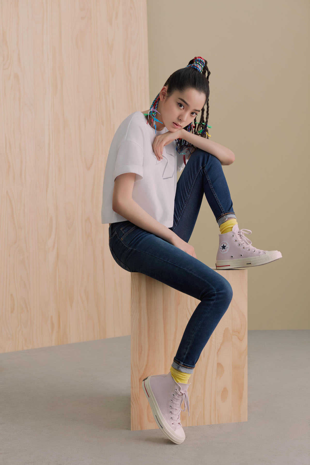 converse张艺兴联名穿搭,欧阳娜娜张艺兴合作honey