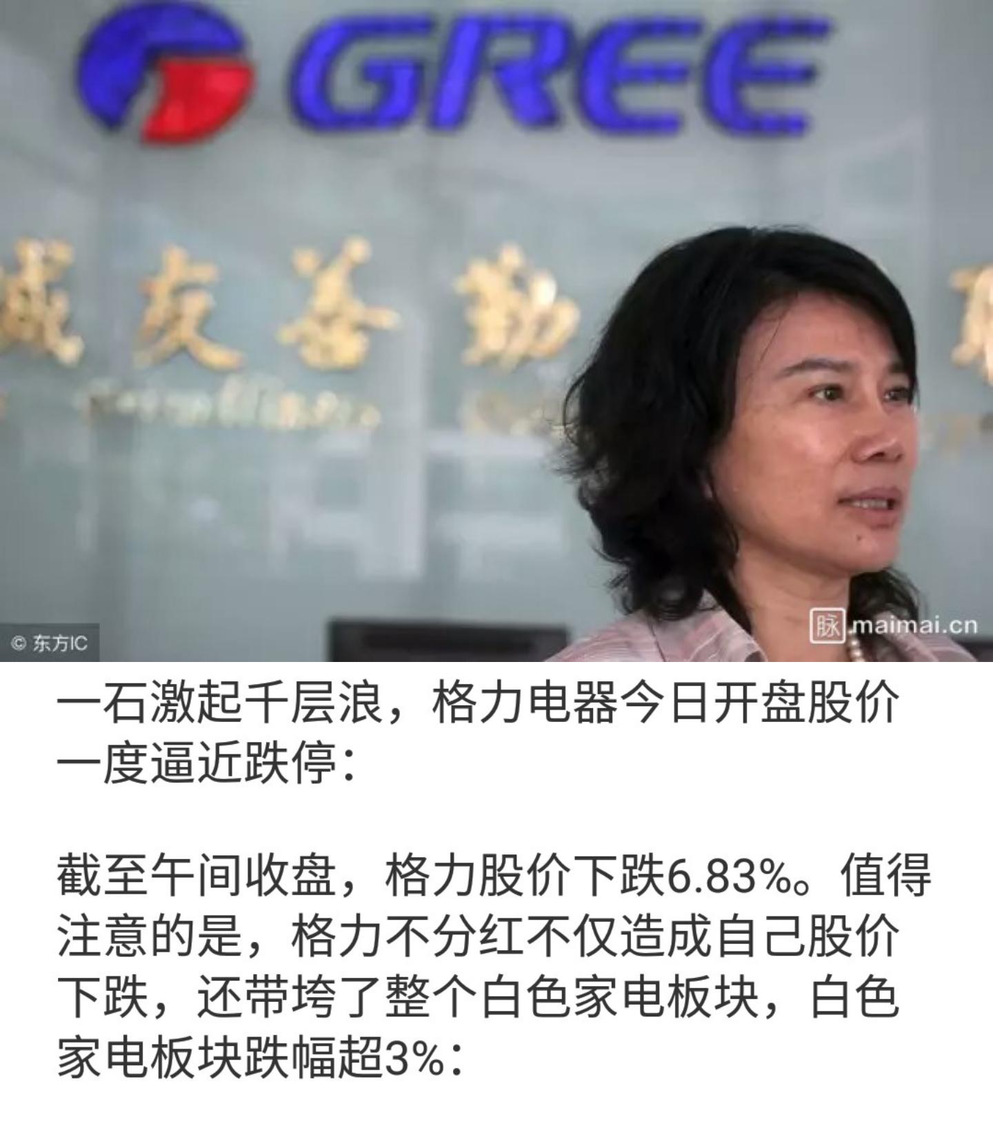 格力董明珠霸气谈分红,董明珠和格力最新消息