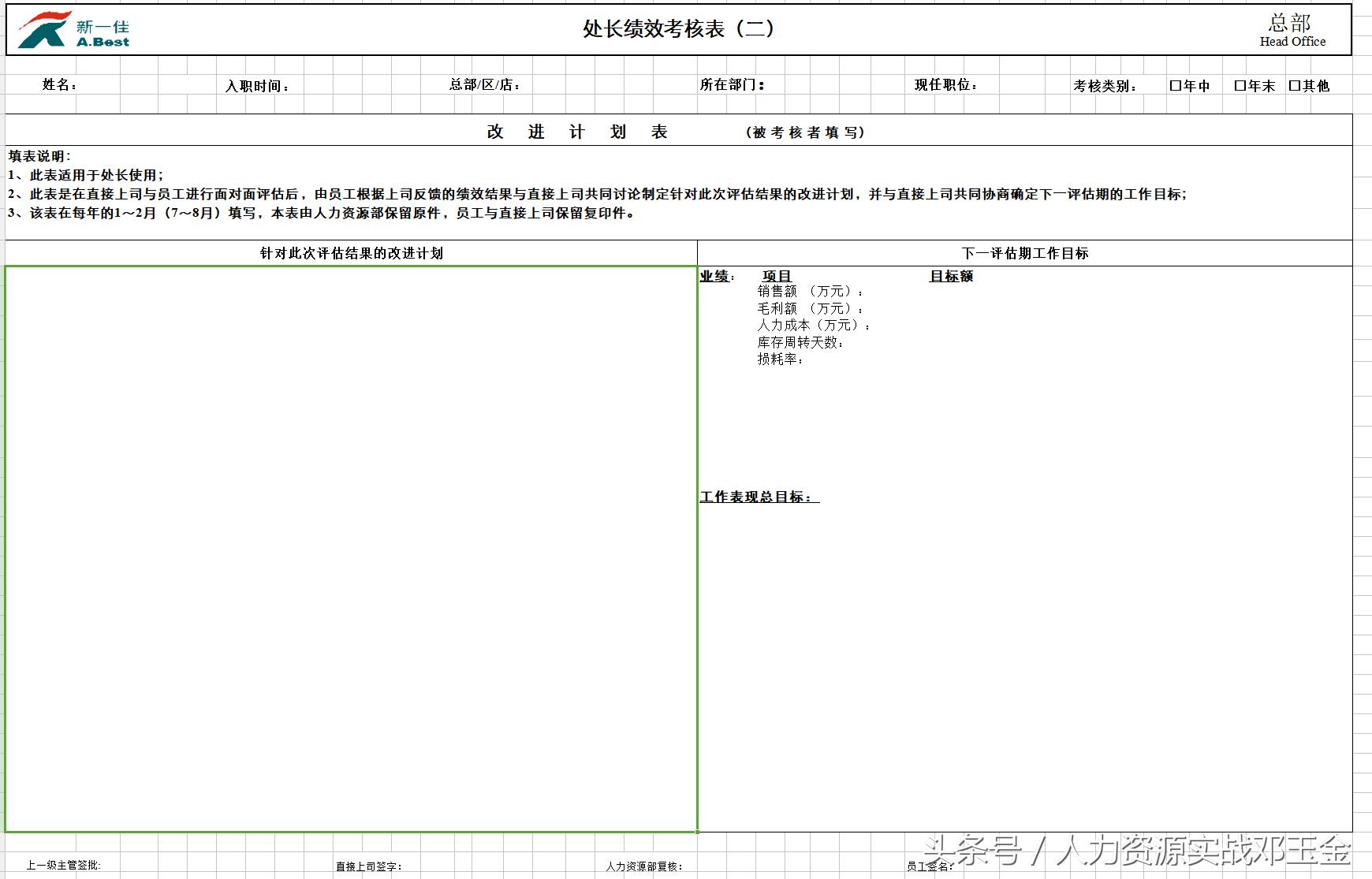 绩效实操案例,绩效考核实操