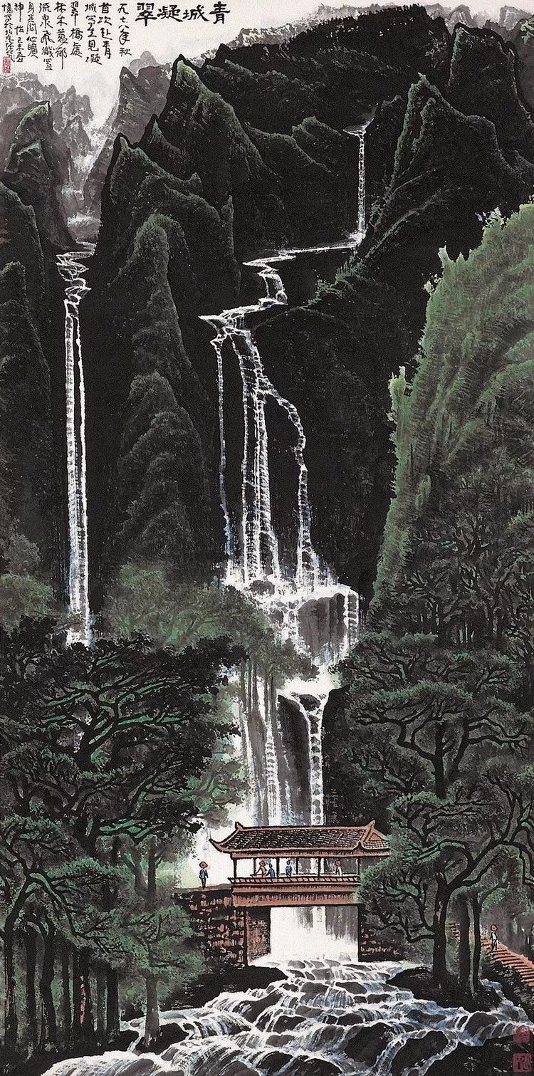 张长韶水墨山水画欣赏,张凭山水画教学